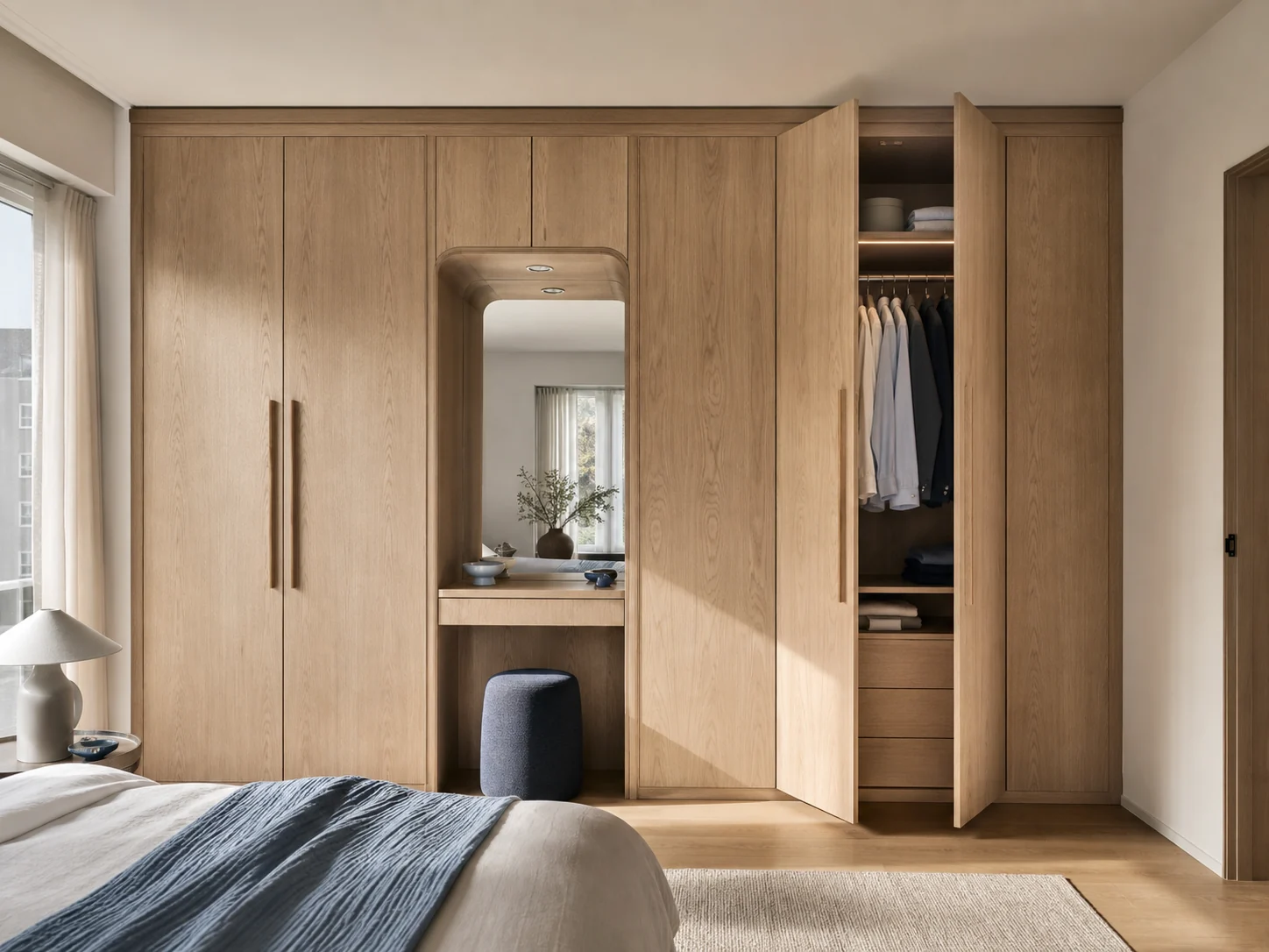 Passgenauer Einbauschrank aus Holz